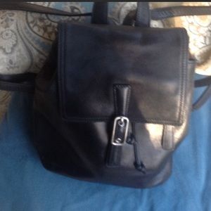 Coach leather mini backpack